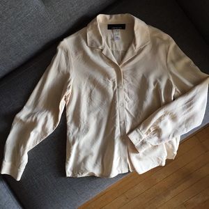 Silk long sleeved blouse, vintage